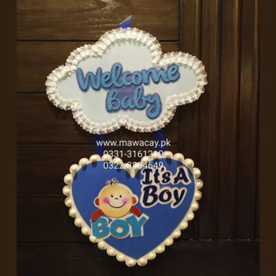 Baby Arrival Door Sign - Baby Arrival Announcement - Its A boy - its A Girl