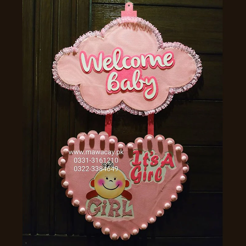 Baby Arrival Door Sign - Baby Arrival Announcement - Its A boy - its A Girl