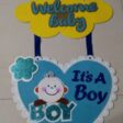 Baby Arrival Door Sign - Baby Arrival Announcement - Its A boy - its A Girl